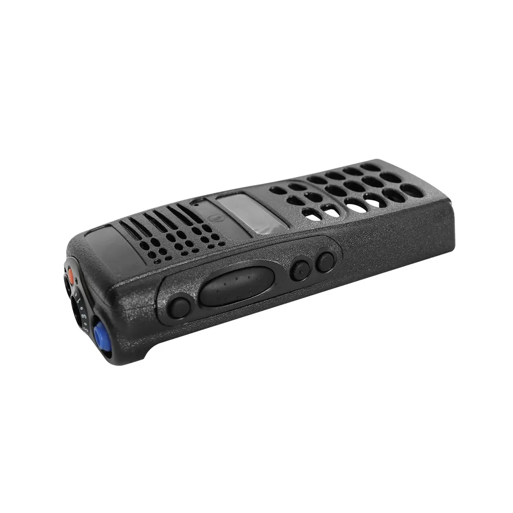 Black Walkie Talkie Repair Replacement Full-keypad Front Housing Cover for GP380 Portable Two Way Radio
