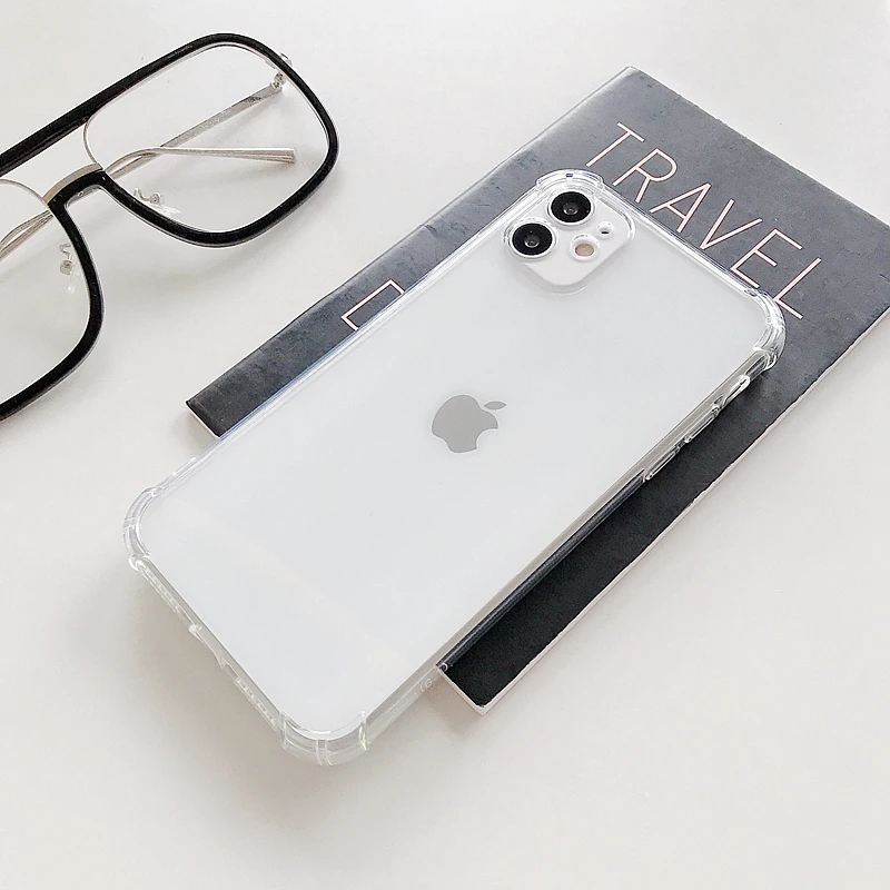 OEM Crystal Clear противоударный поглощения военного класса мягкий чехол TPU для iPhone 8 Plus 12