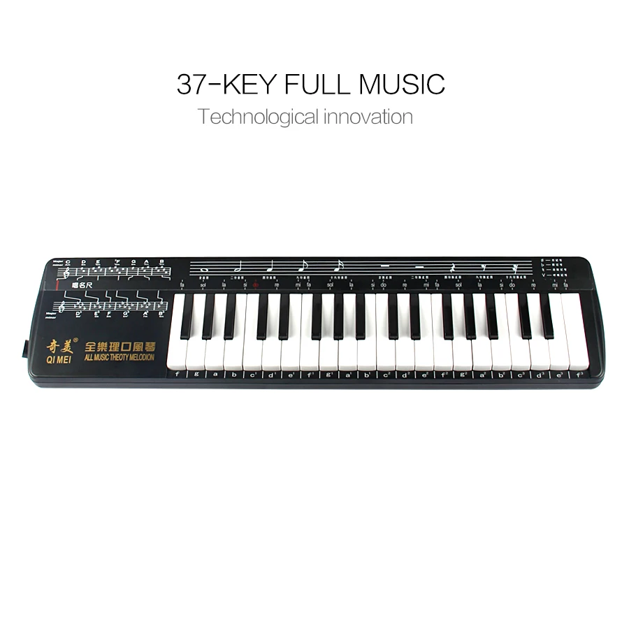 QIMEI QM37A-12 37-key All Music Theory melodica мягкий чехол Высококачественная гармоника играющая