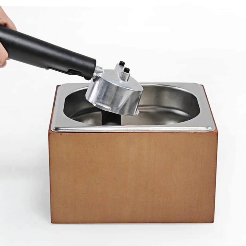 Кофейная коробка для кофе из нержавеющей стали деревянный контейнер бариста