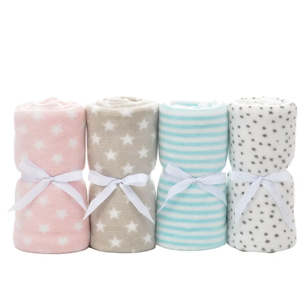 

Baby Blankets Super Soft Newborn Swaddle Wrap 100*75cm Toddler Kids Boy Girl Sofa Bedding Blankets Multi-Functional Child Quilts
