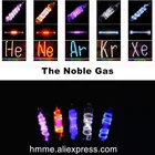5 редких люминесцентных газов в герметичном стекле, 99.999% чистый Криптоновый гелий, неоновый аргон, коллекция благородных газовых элементов