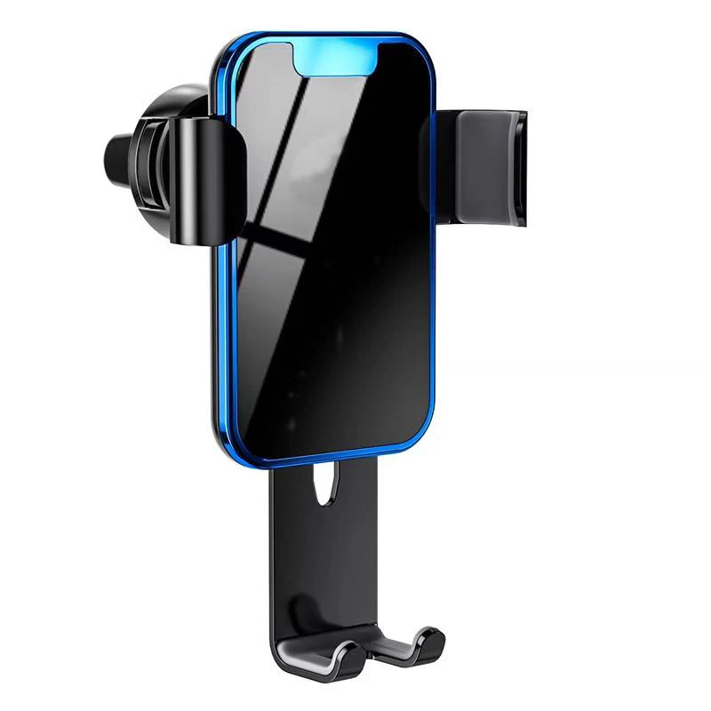Blue Tongdaytech Автомобильный держатель для телефона для Iphone X 8 11 в держатель на вентиляционное отверстие автомобиля сплав Гравитация подставка для мобильного телефона Поддержка смартфона Voiture - Цвет: Blue