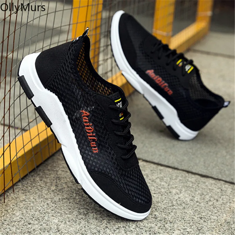 Мужские сетчатые туфли новинка весны 2020 мужская повседневная обувь дышащая
