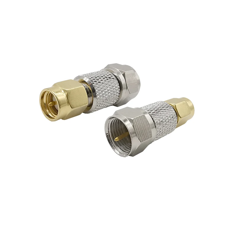 2 шт. F штекер к SMA RF коаксиальный адаптер Тип Коаксиальная Антенна Разъем для