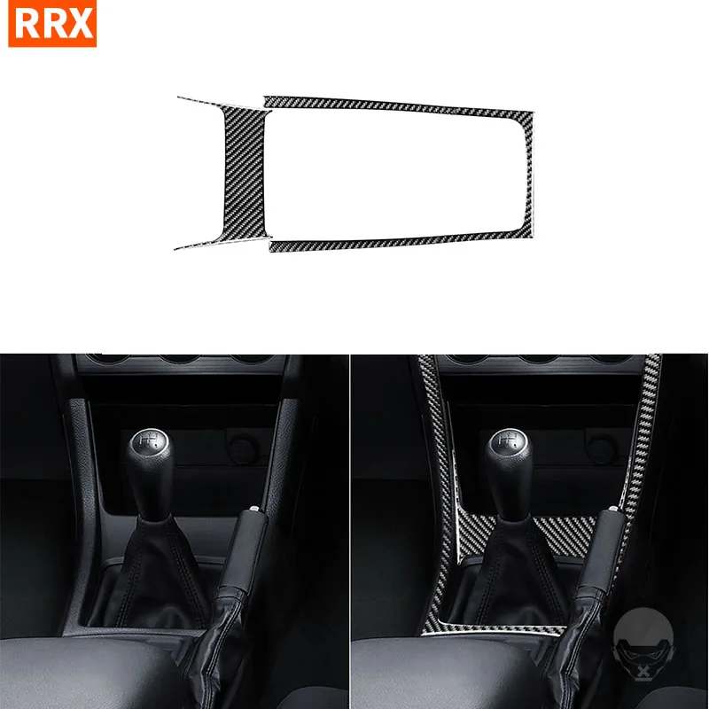 

For Subaru Impreza WRX XV Crosstrek 2015 2016 2017 Carbon Fiber Manual Gear Shift Panel Trim Strips Stickers Car Accessories