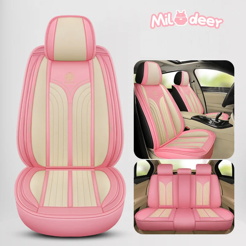 

Car Seat Cover Front/Rear Vehicle Cushion Not Moves Universal Pu Leather Green/Blue Non-Slide For Kia K3 K5 E7 X45