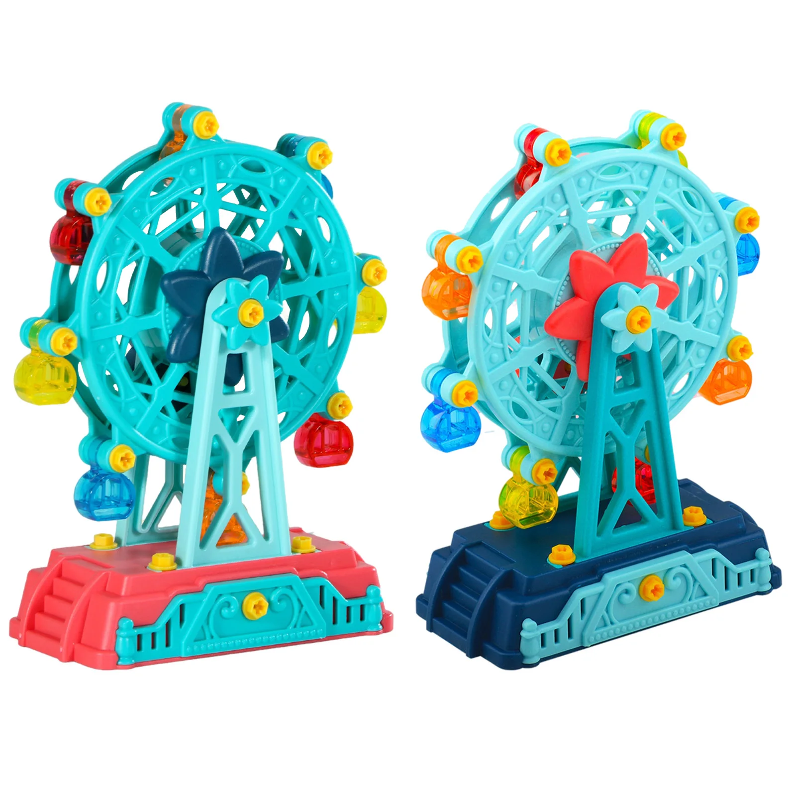 

DIY 3D Ferris Wheel Wooden Puzzle Game Assembly Toy Gift for Kids