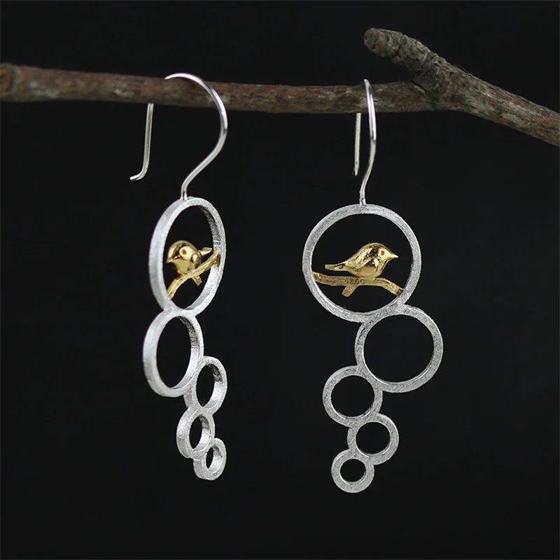 Женские серьги-подвески INATURE серьги из стерлингового серебра 925 пробы с цветком в