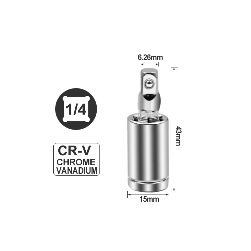 

Удлинитель с храповым механизмом на 1/4 градусов, универсальный шарнир 3/8 дюйма, 1/2 дюйма, 360 дюйма