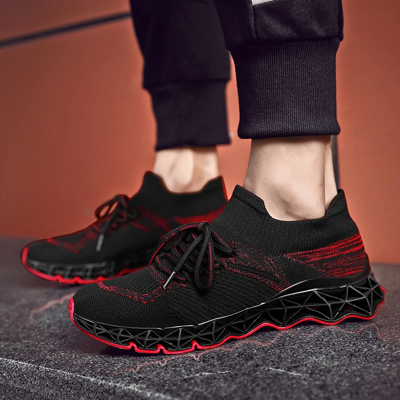 2019 Hot Hollow Sole Non-slip Bottom Net Surface Comfortable adult Jogging Shoes Breathable Cushioning Outdoor Running Sneakers | Обувь