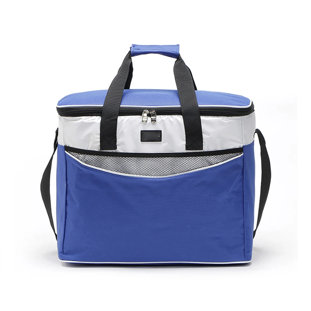 

Cooler Zipper Lunch Bag Fruits Storage Portable Outdoor Picnic Thermal Insulated Drinks Oxford Cloth Large Capacity Handle Food