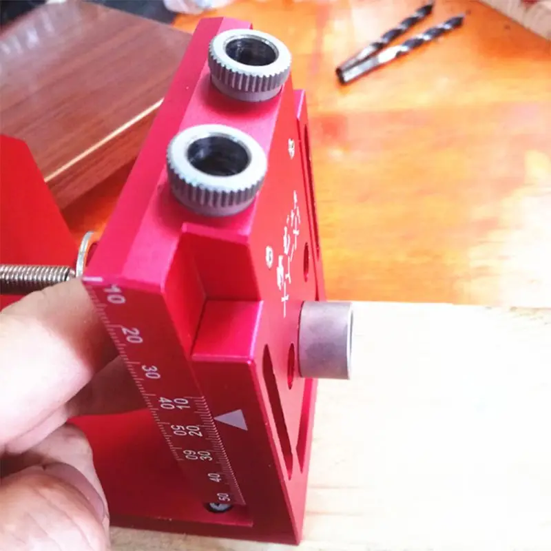 

Pocket Hole Drill Guide Dowel Jig Set Woodworking Joinery Master Kit Carpentry