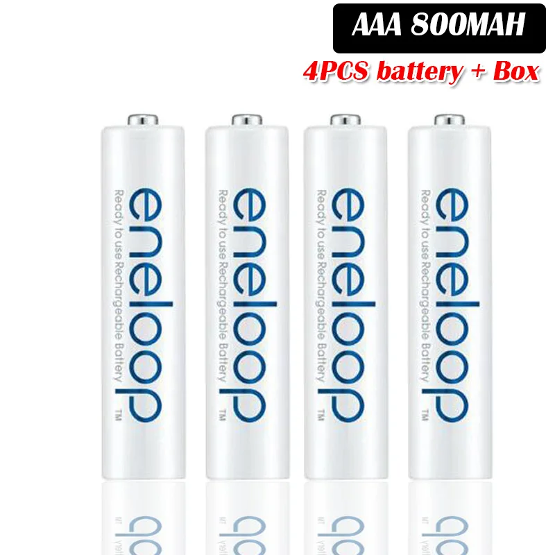 4pcs Panasonic 1,2 V 800mAh AAA аккумуляторная батарея для дистанционного управления игрушки Ni-MH Предварительно заряженный цикл батареи 2100 раз - Цвет: 4pcs