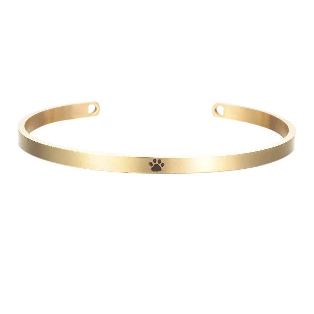 Ширина 4 мм персонализированный пустой браслет из нержавеющей стали с именем