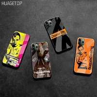 huagetop trainspotting diy phone case cover shell tempered glass for iphone 11 pro xr xs max 8 x 7 6s 6 plus se 2020 case