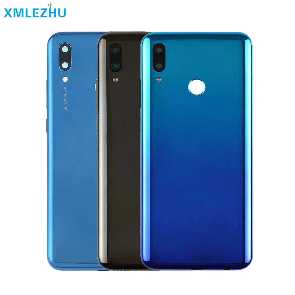 10 шт. для huawei P Smart 2019 батарея задняя крышка корпус дверь с объективом камеры и