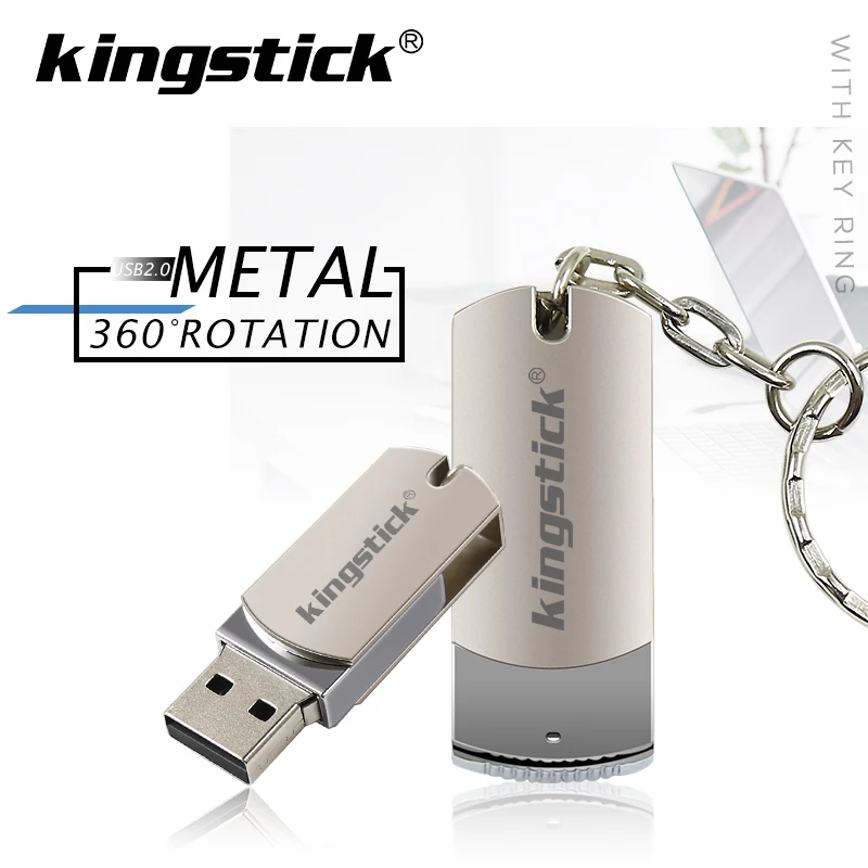 Флешка Kingstick металлический флеш накопитель 4 ГБ 8 16 32 64 128 карта памяти usb