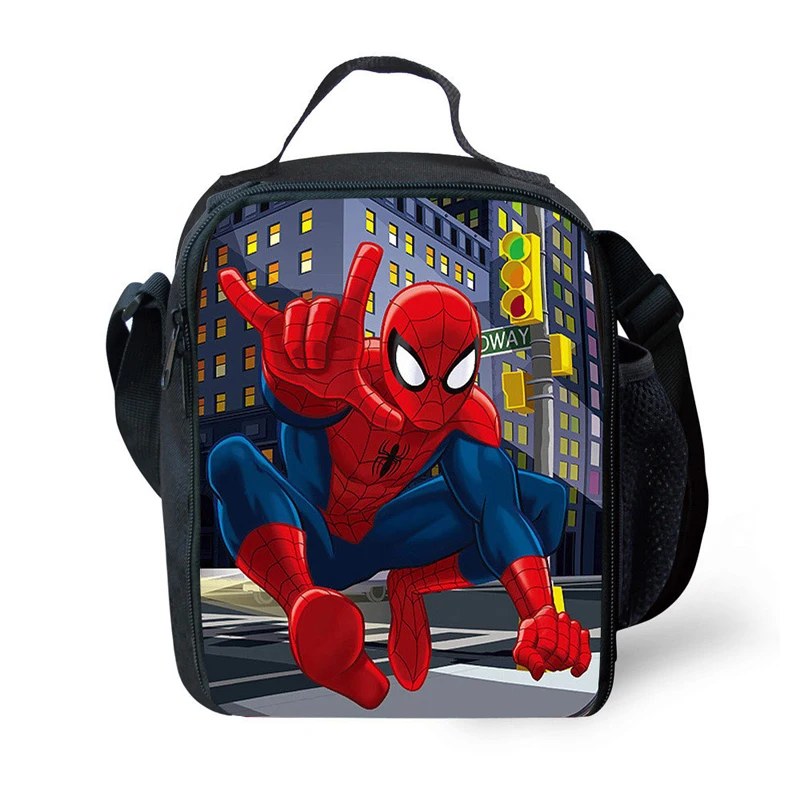 MARVEL children Lunch Bag Anime Cartoon fashion Insulation meal bag Boys Girls Portable bag kids gift Variety of options