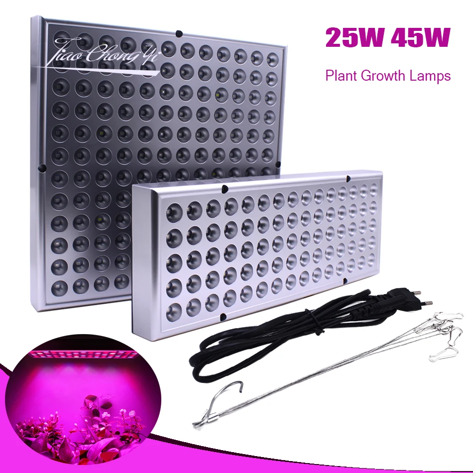 

Growing Lamps LED Grow Light 25W 45W AC85-265V Full Spectrum Plant Lighting Fitolampy For Plants Flowers Seedling Cultivation