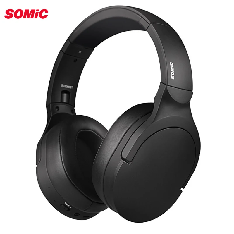 SOMiC SC2000BT игровая usb-гарнитура/3,5 мм bluetooth 5,0 HIFI Складная гарнитура перезаряжаемые наушники с Micr удобные для PS4
