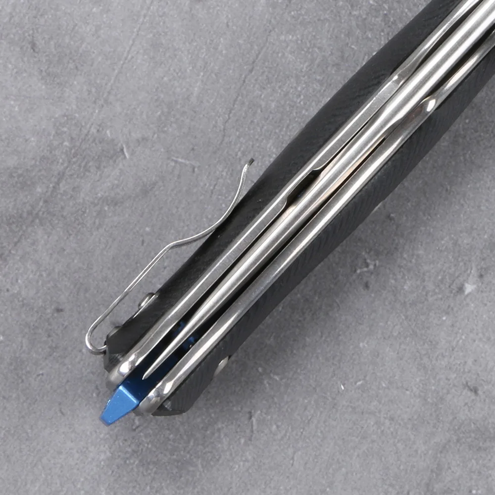 

LOVOCOO RK052 D2 blade G10 + steel handle Flipper folding knife Outdoor camping hunting Survival pocket fruit knives EDC tools