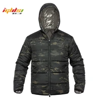 mens winter down jacket cotton parka military camouflage spring warm thermal hooded male winter light weight jacket and coat