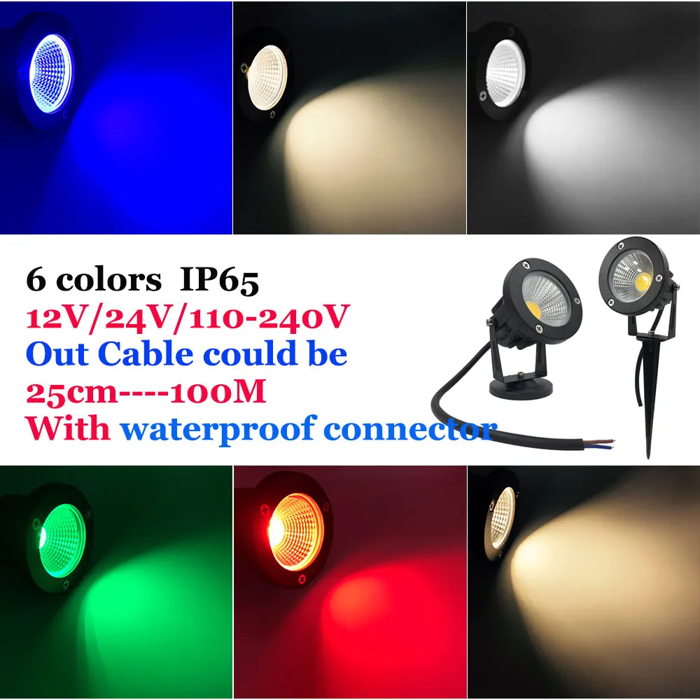 Новый стиль COB садовые фонари наружные 220 В 110 в 12 наружный светодиодный