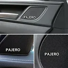 10 шт., алюминиевые 3D-наклейки на колонки Mitsubishi Pajero Montero MK2 V31 V32 V33 V43 V45