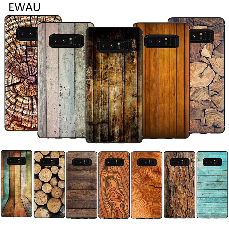 Чехол для телефона EWAU из мягкого ТПУ с текстурой древесины чехол Samsung Galaxy A3 A5 A6 7 8 9