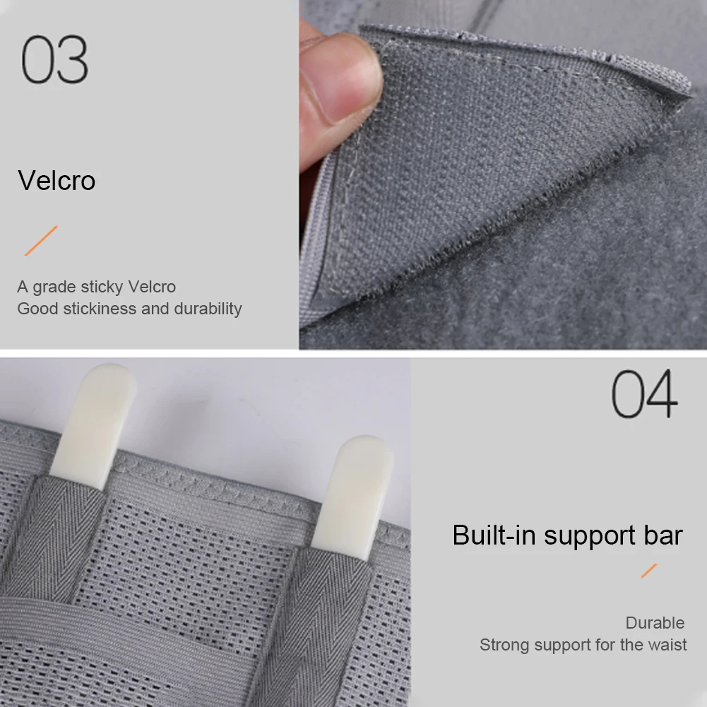 

Weightlifting Belt Compression Lumbar Support with Bones Adjustable Waist Support Band for Men Women