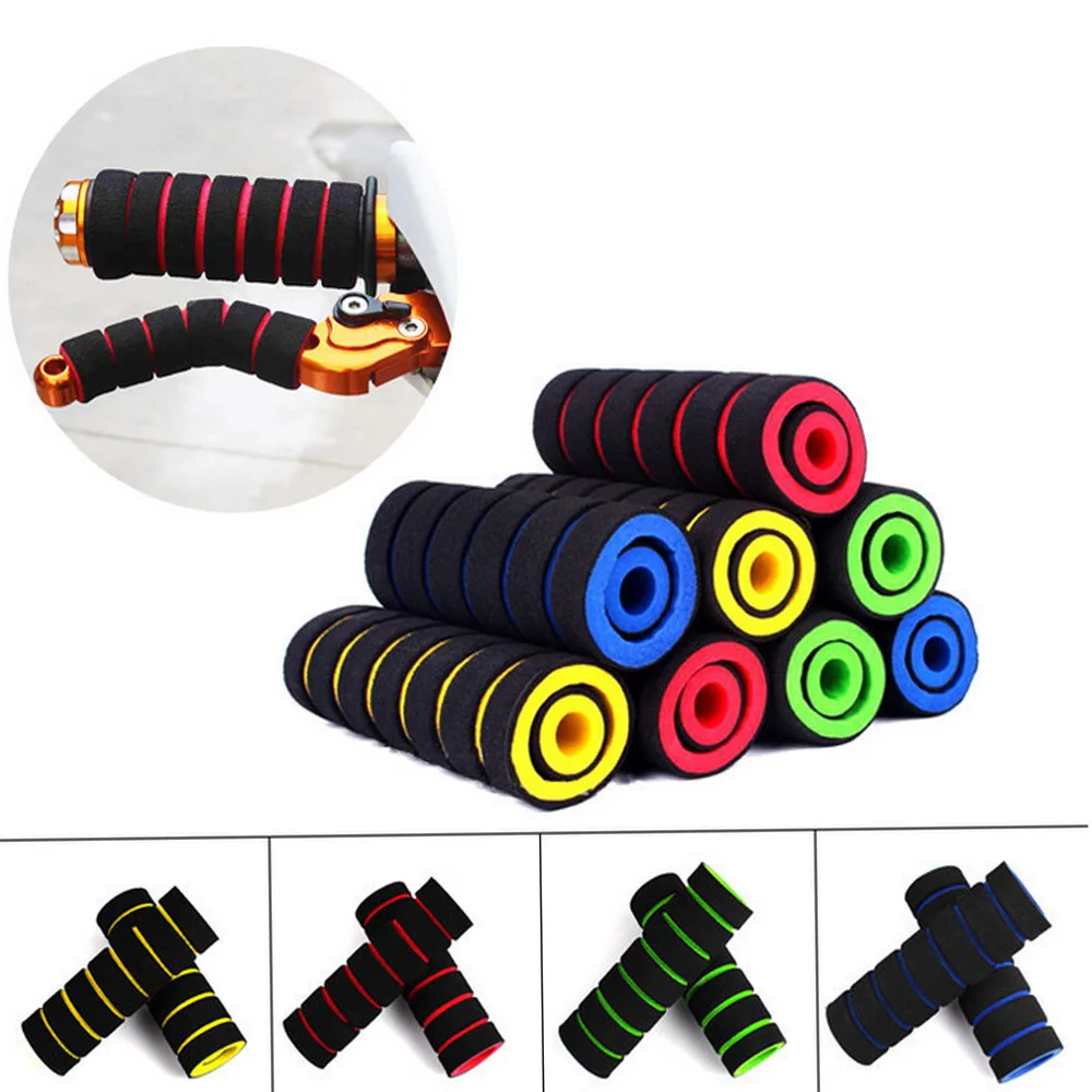 4 шт. Нескользящие мягкие губки для ручки велосипеда или мотоцикла|Ручки