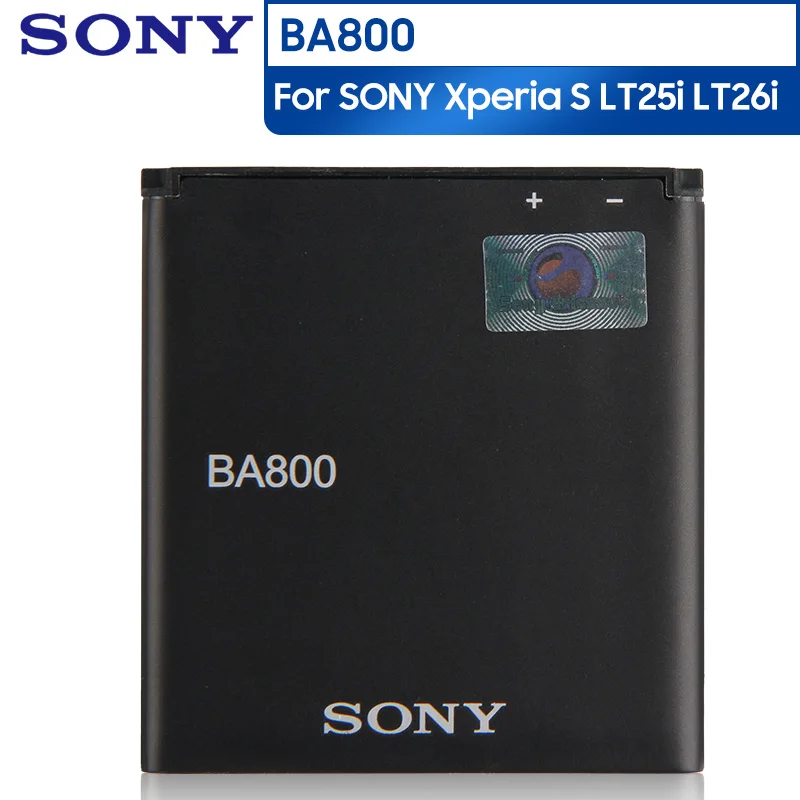 Оригинальная запасная батарея для телефона BA800 SONY Xperia S LT25i V LT26i AB 0400 аутентичная