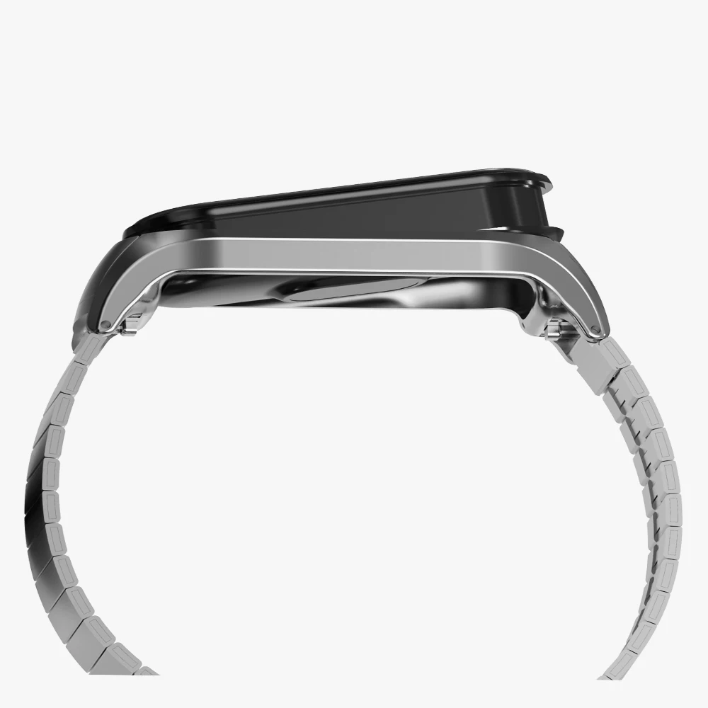 For Xiaomi  Mi band bracelet 7/5/6/4/3 strap Smart bracelet metal band strap stainless steel bead band strap bracelet buckle