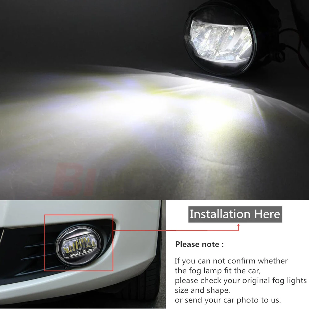 2 шт. для Toyota Vios / Yaris Sedan ZSP9 NCP9 2007 2010 автомобильный H11 Светодиодный противотуманный