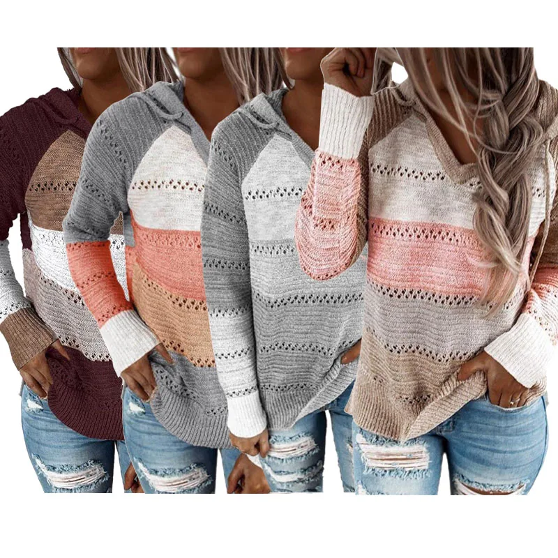 Весенне-осенние вязаные свитера для взрослых женщин 2020 модные повседневные