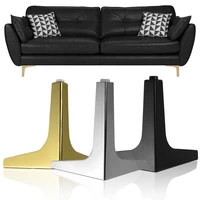 4pcs diy replacement parts furniture sofa legs metal polished plating table cabinet cupboard feet black gold furniture foot