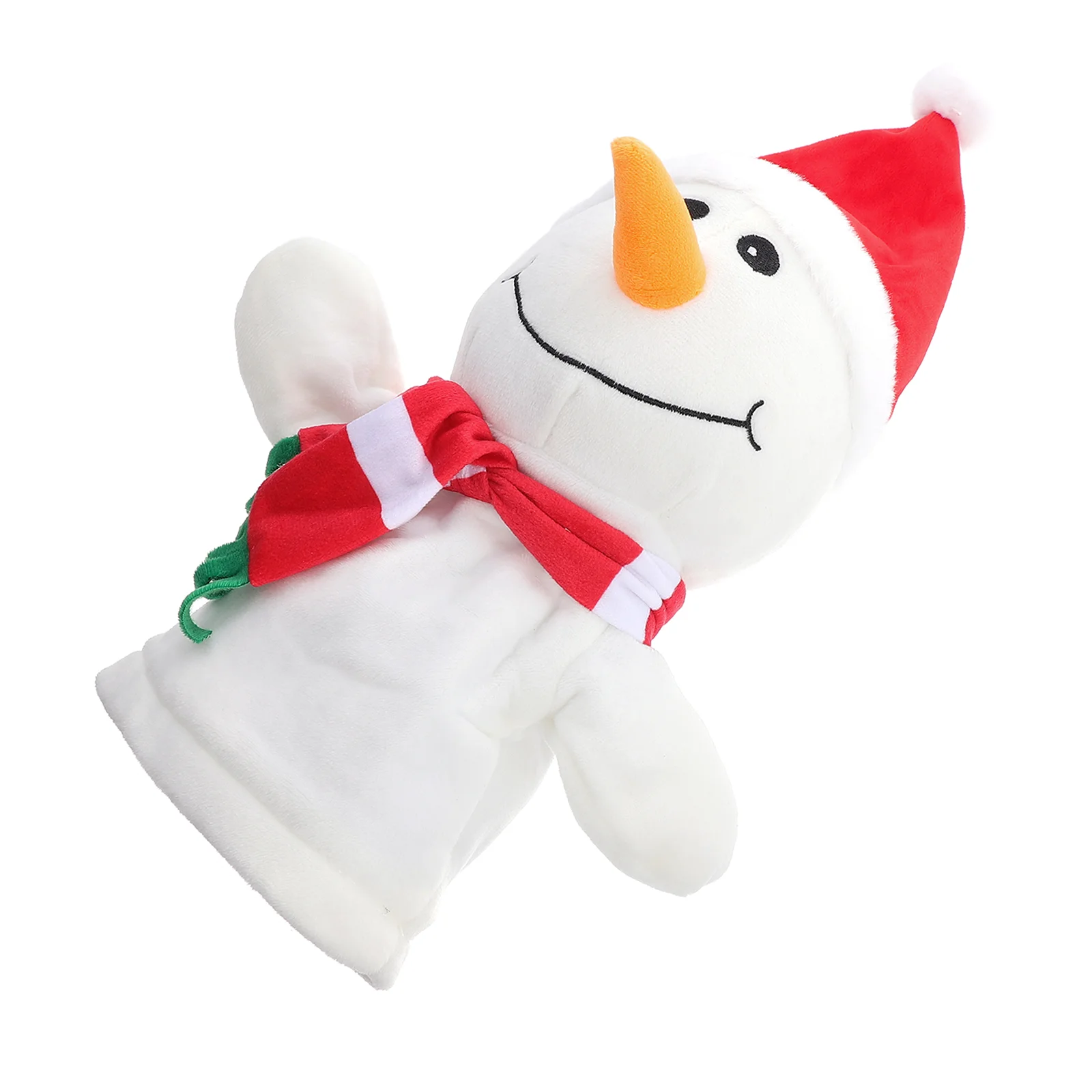 

1 шт. милый мультяшный Снеговик ручная марионетка Детский плюшевый Рождественский палец
