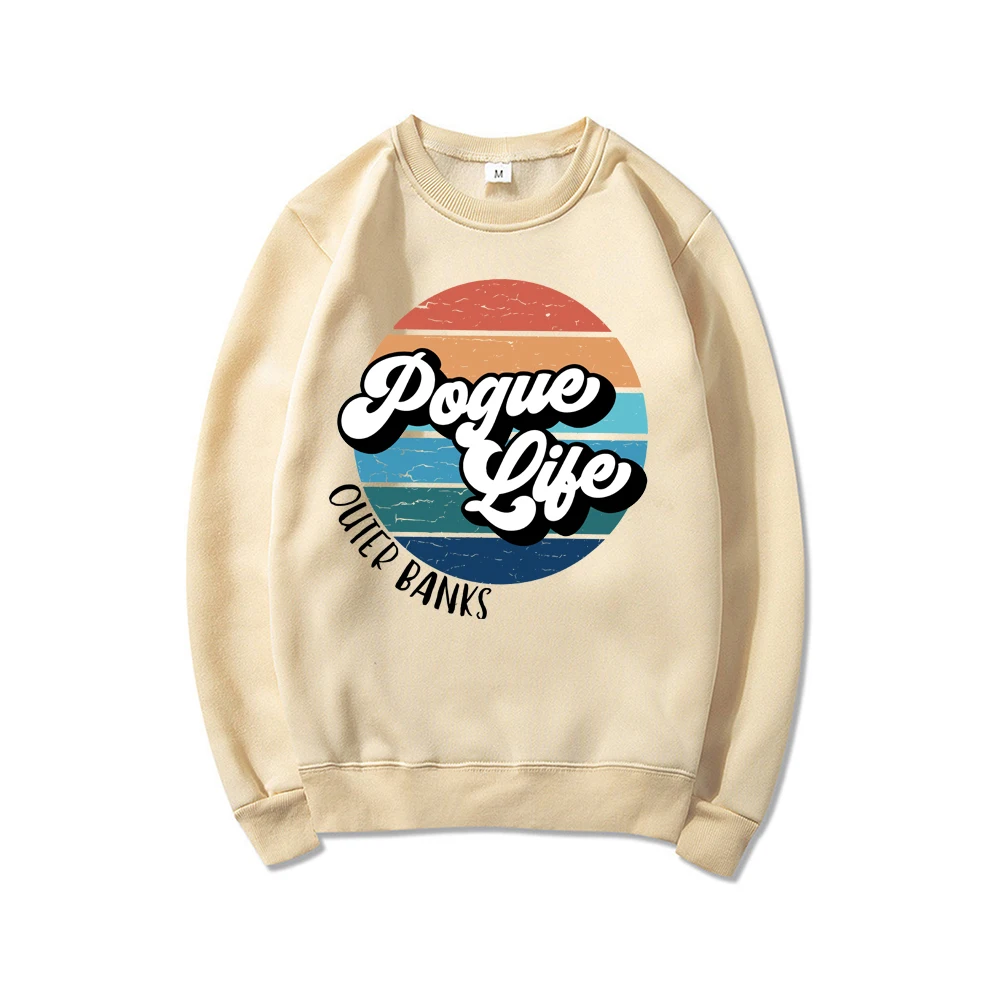 Женский свитшот с круглым вырезом и надписью внешние банки | Женская одежда