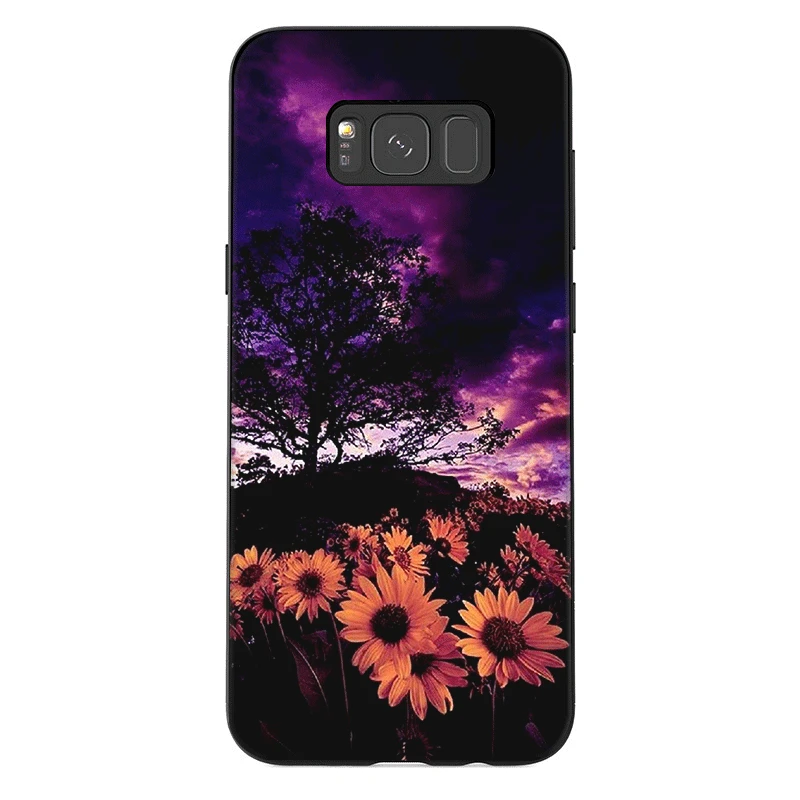 Чехол для телефона samsung J6 A70 A60 A50 A40 A20 A30 A10 A7 A6 A5 A3 A8 A9 крышка Хризантема