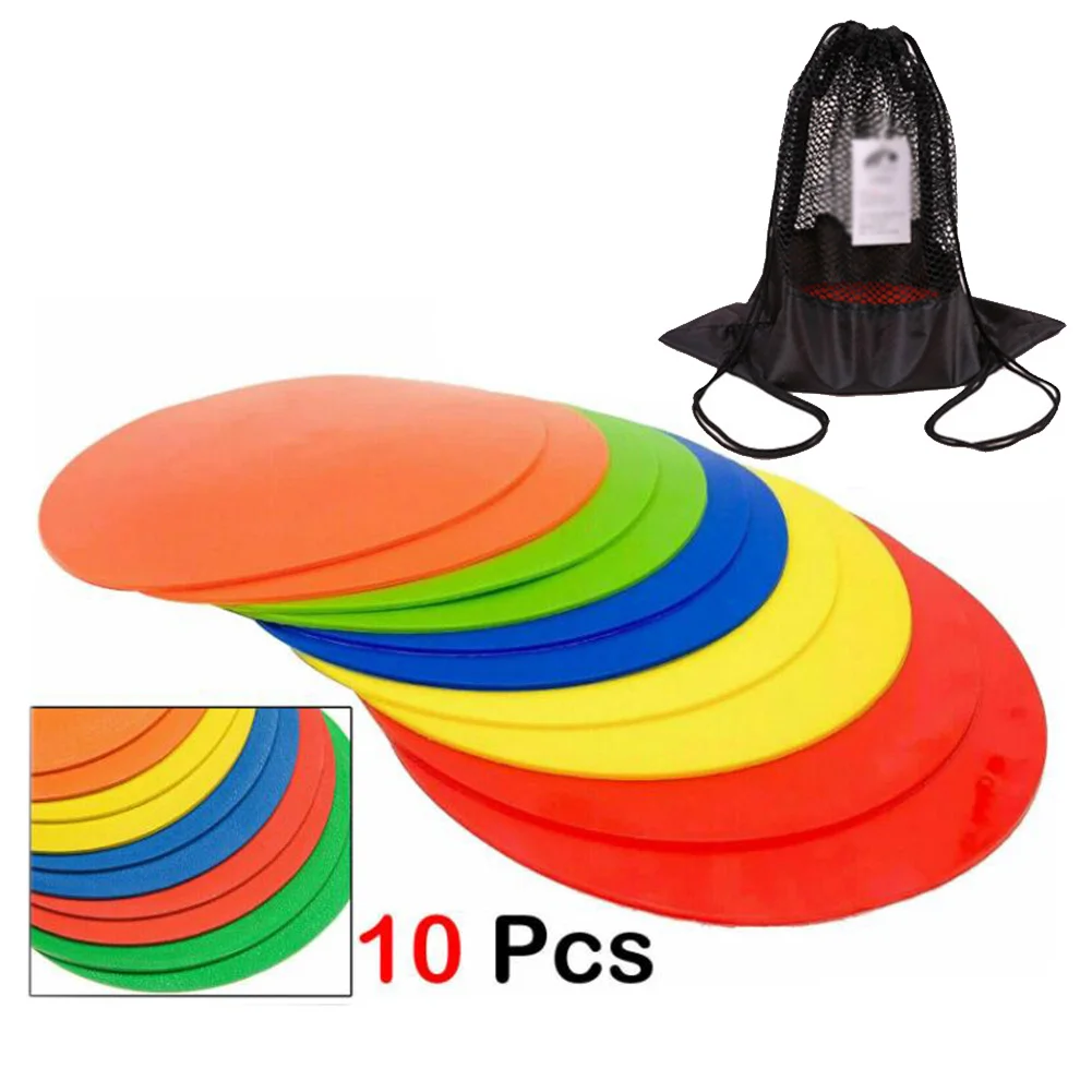 

Discs Markers Net bag Carry Flat Marking Circle Round Training Spot Football