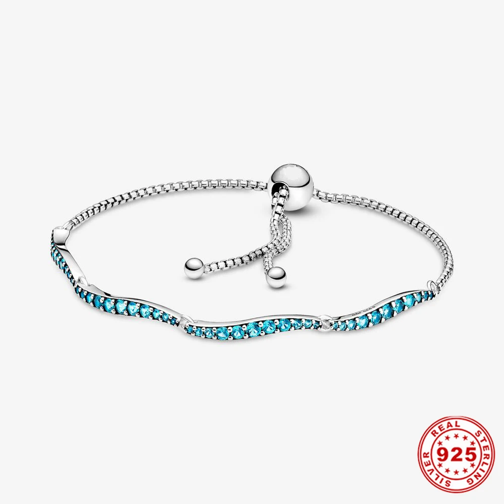 

Браслет женский Регулируемый из стерлингового серебра 925 пробы