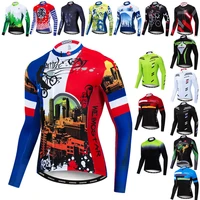 weimostar france team cycling jersey long sleeve men autumn bicycle cycling clothing racing sport mtb bike jersey pro cycle wear