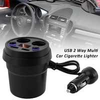 car cigarette lighter 2 way multi charger power adapter with led light cigarette lighter splitter socket for iphoneipadandroid