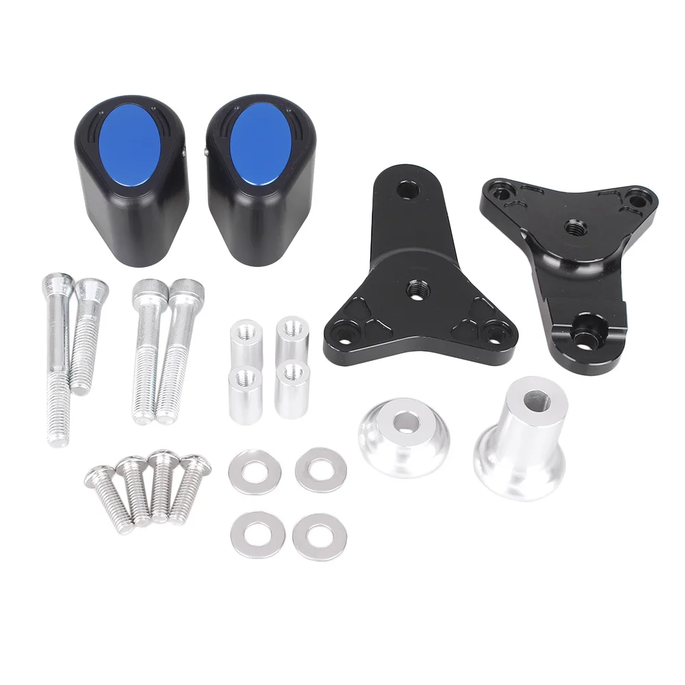 Синий Для Suzuki GSXR 600 750 2011 2012 2013 GSXR600 GSXR750 K11 рамки ползунок аварии Защитный протектор ЧПУ Алюминий+ ABS Пластик - Цвет: Синий
