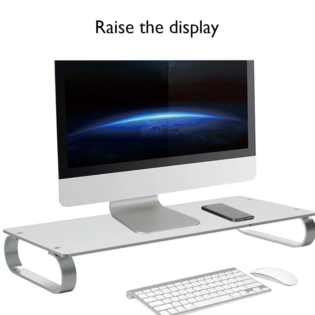 Портативный Алюминий монитор стенд металлический компьютерный Универсальный