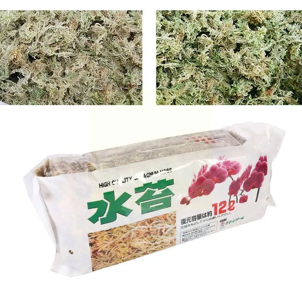 

6/12L Sphagnum Moss Garden Supplies Moisturizing Nutrition Organic Fertilizer For Phalaenopsis Orchid V4Z3