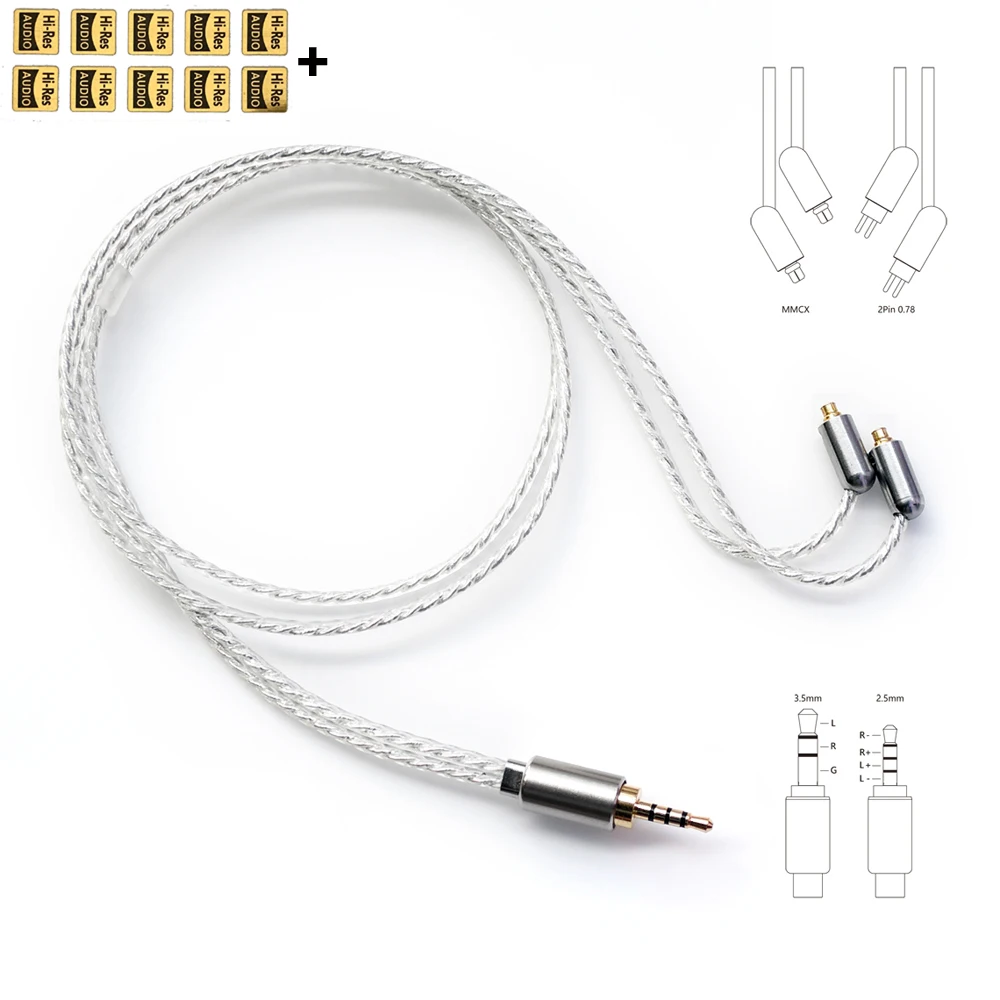 

DD ddHiFi BC50B 2.5 Balanced or 3.5 headphone cable, mmcx/0.78pins, Bluetooth adapter cables, for FiiO Shanling HiBy SONY AMPs.