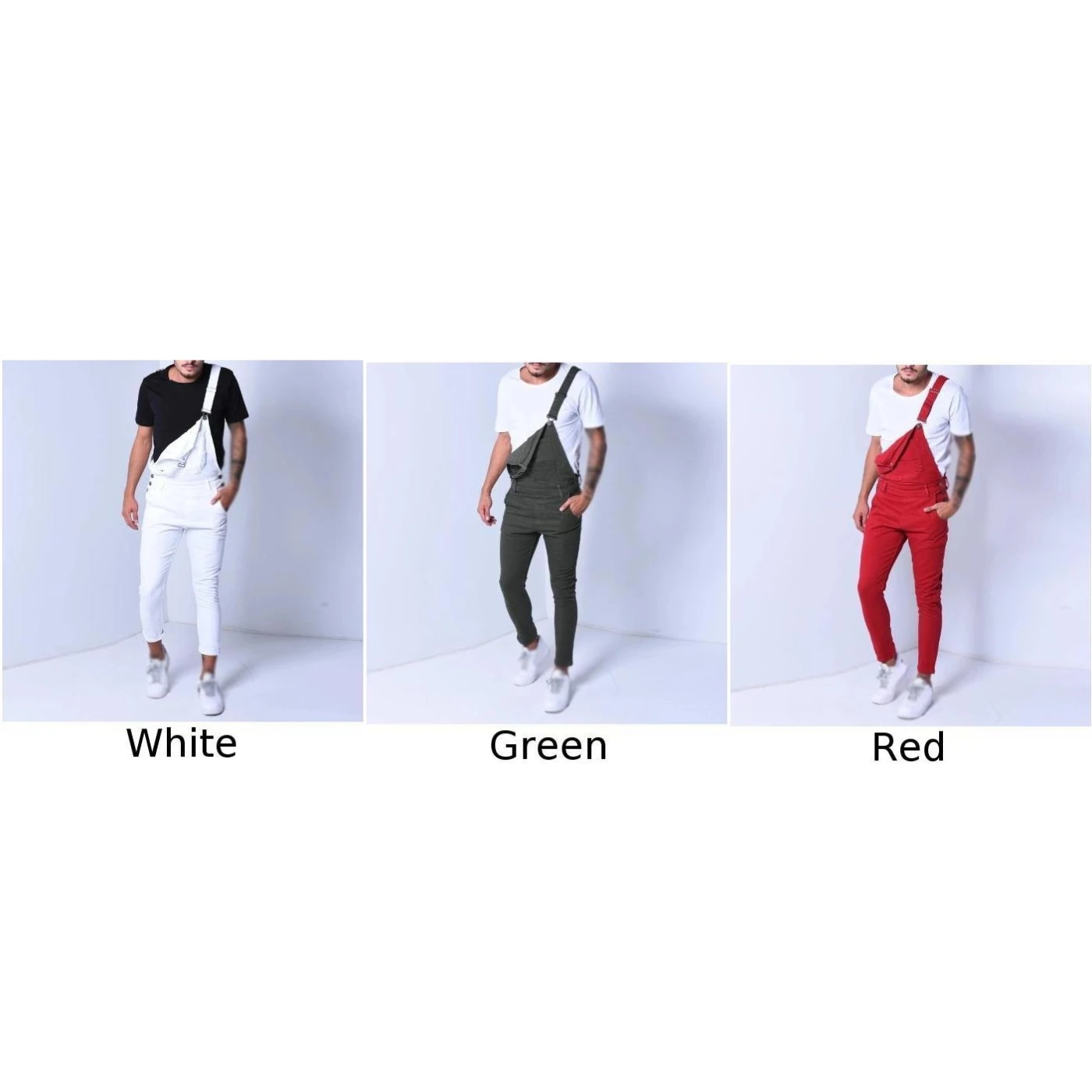 Новое поступление мужские джинсы популярные комбинезоны регулируемые