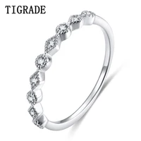 tigrade new ring silver 925 for woman cute thin finger rings 5a cz stone wedding anniversary band jewelry bagues pour femme